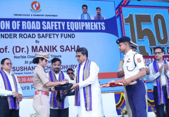 ত্রিপুরায় সড়ক দুর্ঘটনা ও প্রাণহানি হ্রাস পেয়েছে, দাবি মুখ্যমন্ত্রী মানিক সাহার