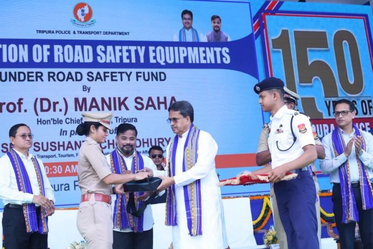 ত্রিপুরায় সড়ক দুর্ঘটনা ও প্রাণহানি হ্রাস পেয়েছে, দাবি মুখ্যমন্ত্রী মানিক সাহার