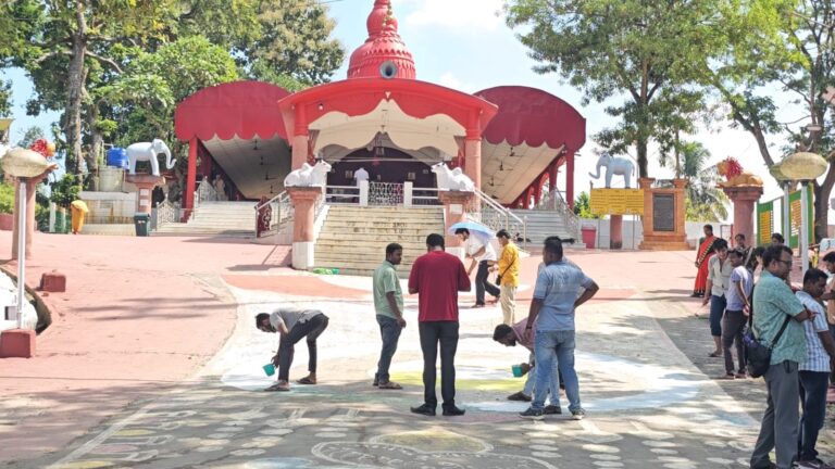 জাতীয় সেবা ও দেশাত্মবোধের বার্তা নিয়ে সিপাহীজলা জেলায় জমজমাট রঙ্গোলি প্রতিযোগিতা