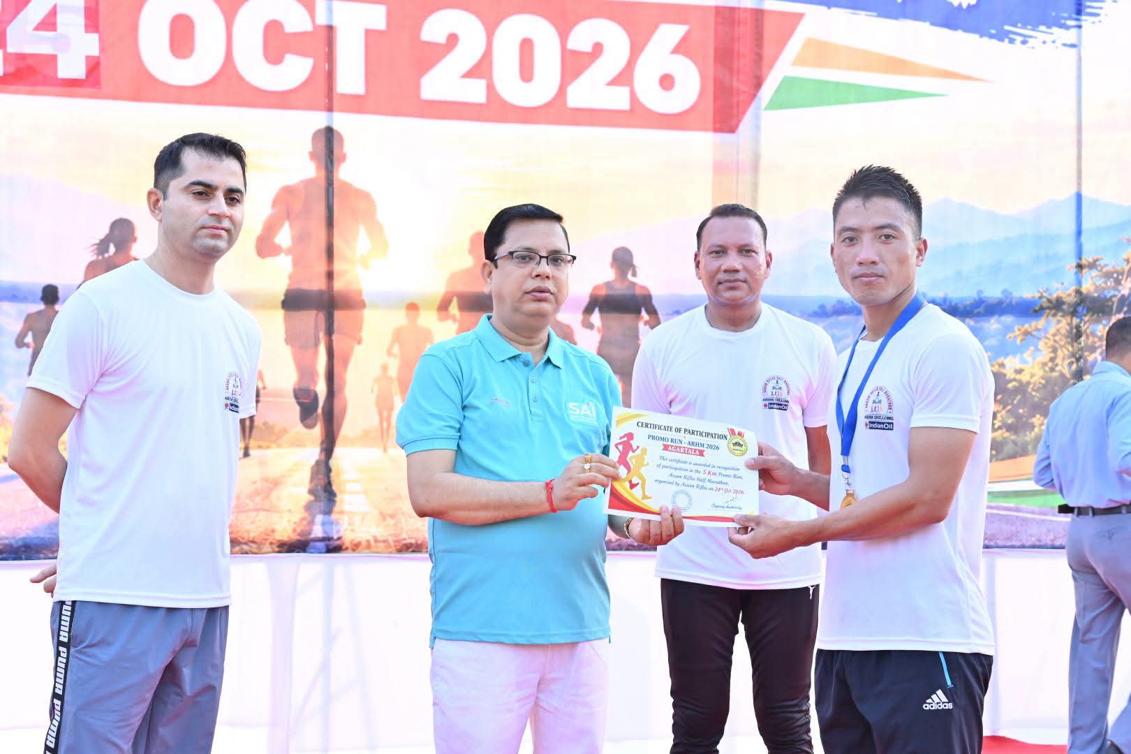 Encouraging Healthy Living: Assam Rifles Organizes Vibrant Fitness Run in Agartala