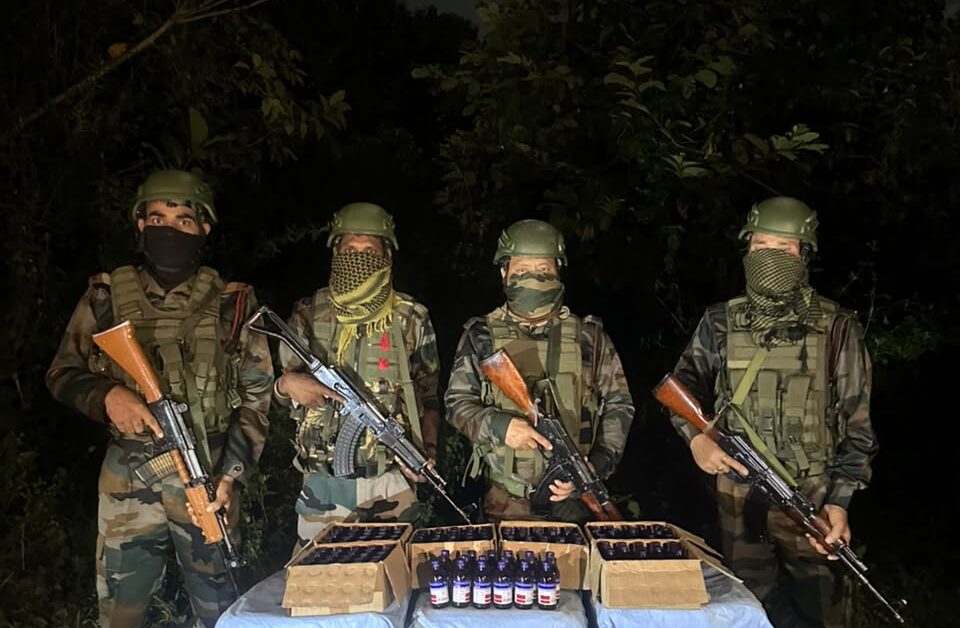 Assam Rifles and Customs Seize Contraband Eskuf Syrup Worth ₹15 Lakh in Tripura’s Khowai