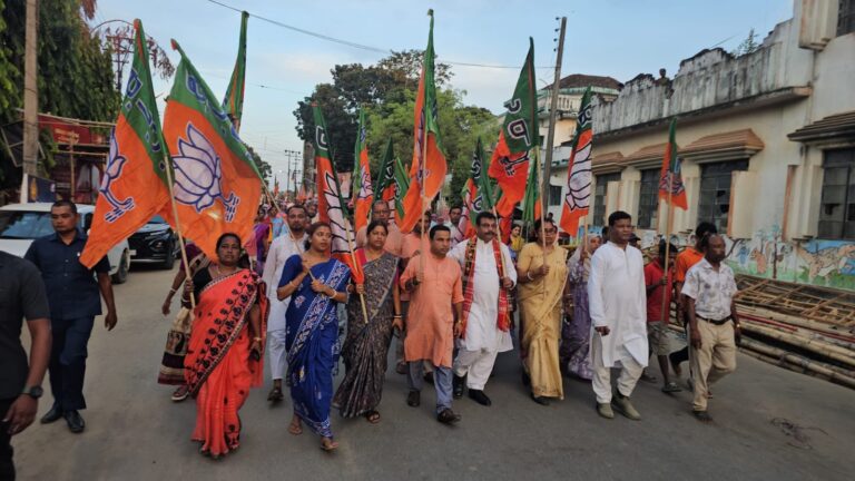 আসন্ন পুর নির্বাচনে বিজেপির জয়ের বার্তা: সোনামুড়ায় বিজেপির বিশাল মিছিল ও জনসংযোগ