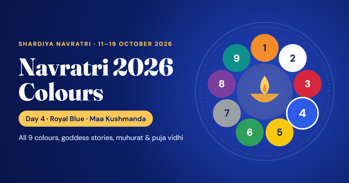 Navratri 2026 Colours: Today’s Colour, Full 9-Day List, Dates, Goddess & Puja Guide