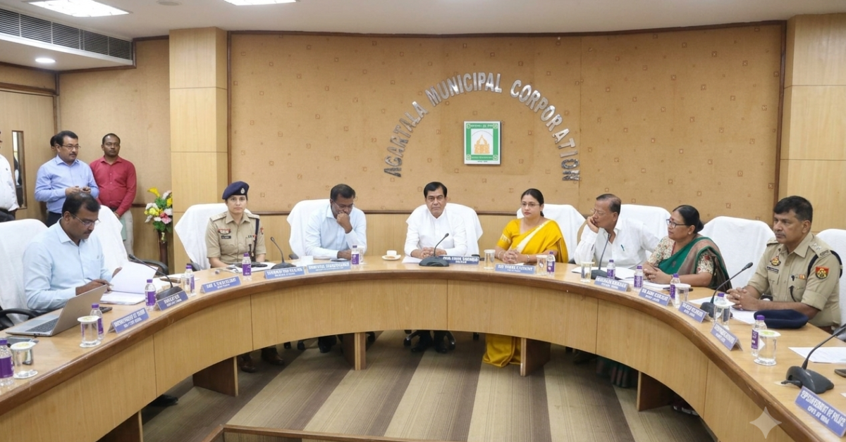Agartala AMC Reviews Preparations for ‘Maayer Gomon’, Mayor Dipak Majumder Chairs Meeting