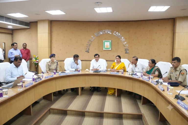 Agartala AMC Reviews Preparations for ‘Maayer Gomon’, Mayor Dipak Majumder Chairs Meeting