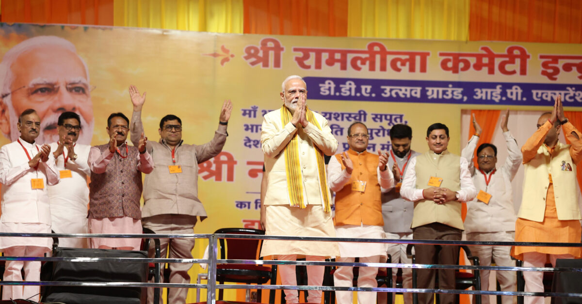 Prime Minister Participates in Vijaya Dashami Festivities at DDA Utsav Ground