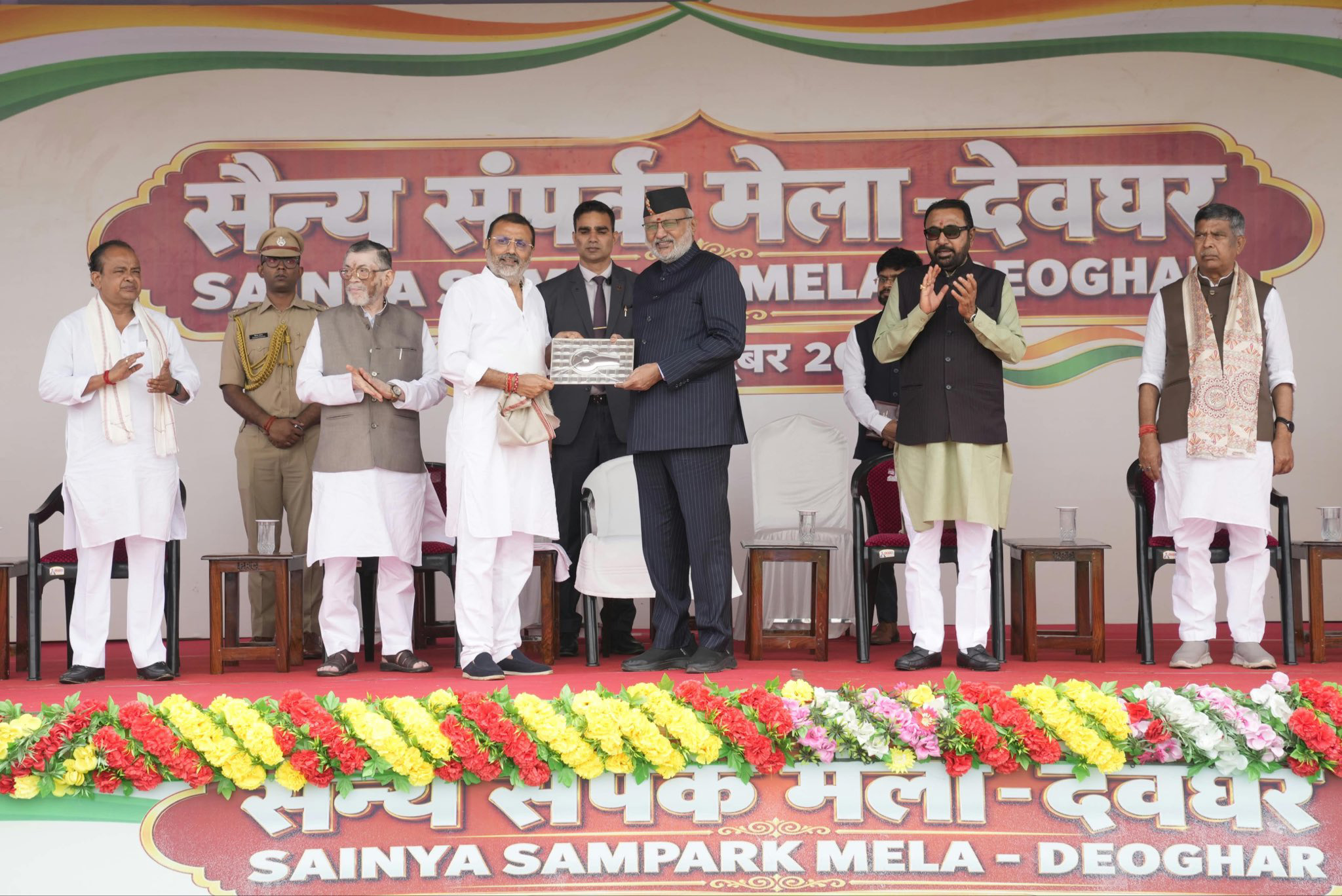 Vice President C. P. Radhakrishnan Visits Indian Army’s Sainya Sampark Mela in Jharkhand