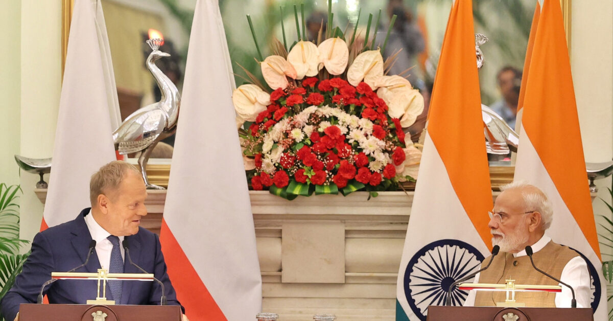 PM Modi and Polish PM Donald Tusk Address Joint Press Conference at Hyderabad House
