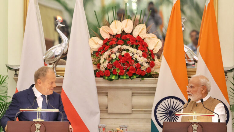 PM Modi and Polish PM Donald Tusk Address Joint Press Conference at Hyderabad House