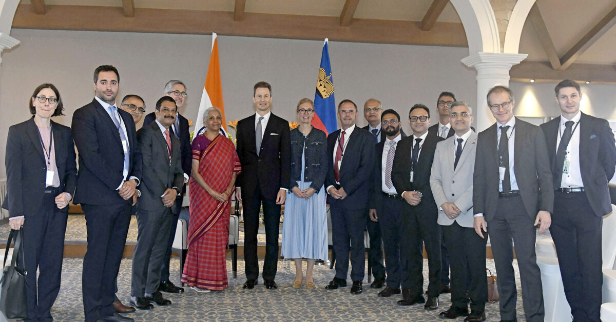 Union Finance Minister Nirmala Sitharaman Meets Prince Alois of Liechtenstein in New Delhi
