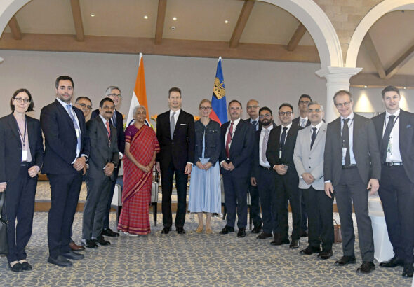 Union Finance Minister Nirmala Sitharaman Meets Prince Alois of Liechtenstein in New Delhi